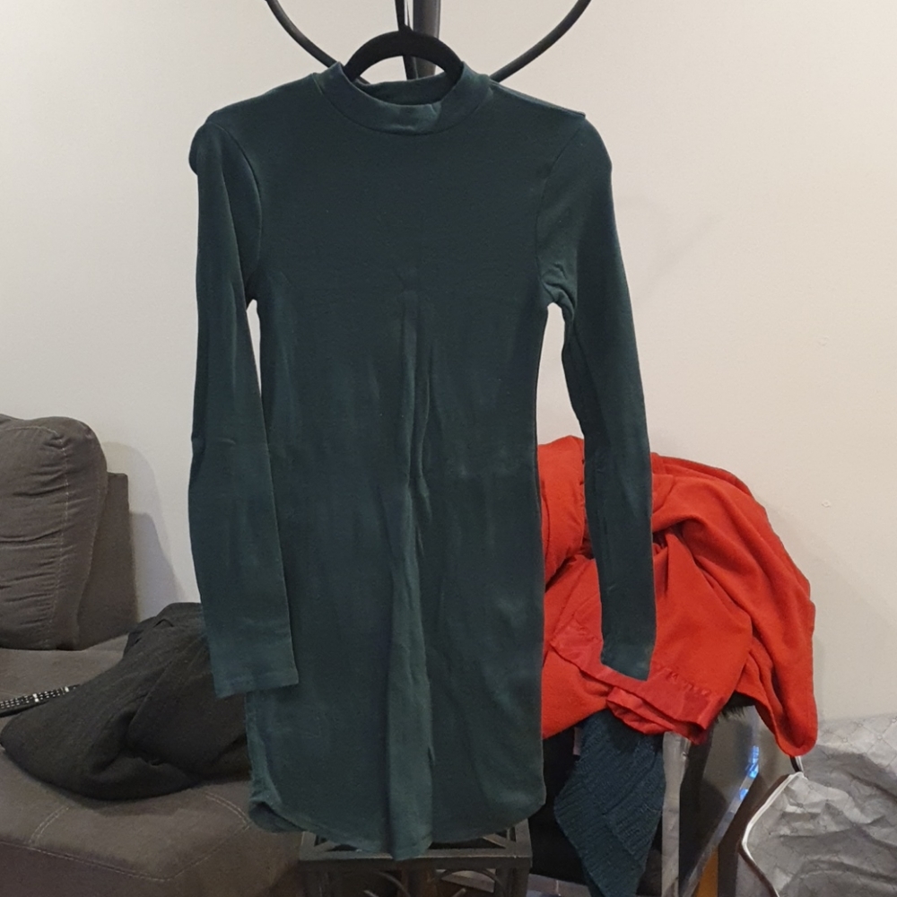Mock neck dress